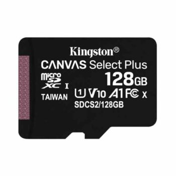 Kingston Memoria microSD CANVAS Select PLUS 128GB SDHC CL10 100MBs