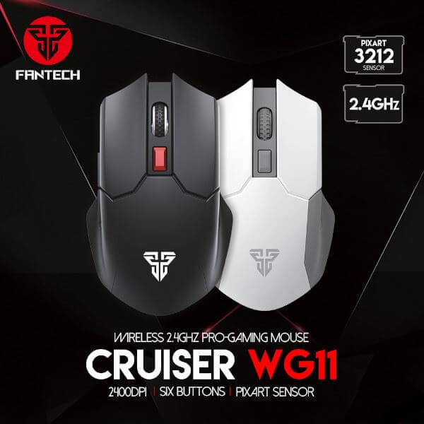 Fantech Cruiser WG11 Mouse Inalámbrico White