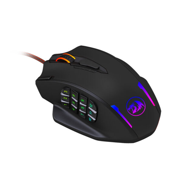 Redragon Mouse Gamer Impact M908 RGB 18 Botones programables