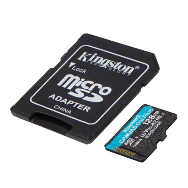 Kingston Tarjeta de Memoria microSD 128GB Canvas GO! Plus SDCG3 V30 GoPRO Nintendo Switch