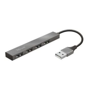 Trust Minihub USB de 4 puertos en aluminio
