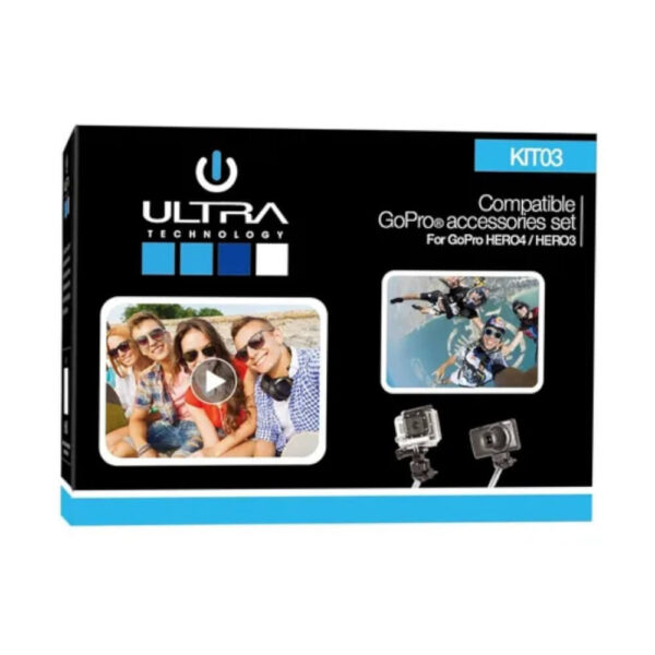 Ultra Kit GoPro Estuche Accesorios Maletín 12 En 1
