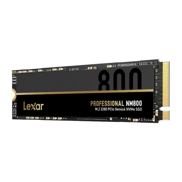 Lexar Professional 512GB NM800 M.2 2280 PCIe Gen4x4 NVMe SSD Interno 7000 MB/s Read Gamer LNM800X512G-RNNNG