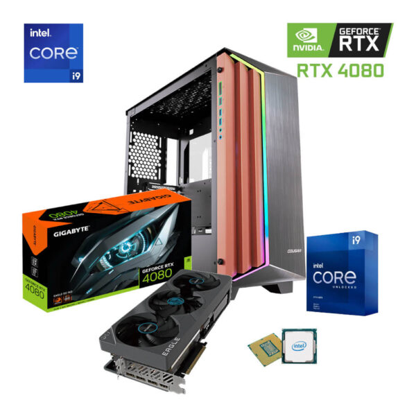 PC Gamer PERFORMANCE I9-11900K RTX 4080 32GB RAM 2TB M2 NVME Z590 ELITE AX WC 360R 1000W W10 PRO