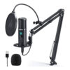 MAONO PM422 Podcast USB Microphone Plug & Play con Anti Pop y KIT Soporte