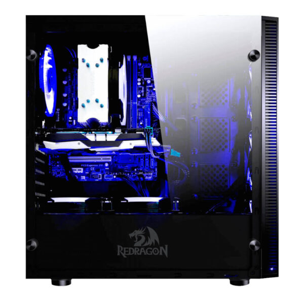 Redragon Gabinete PC Case GC-601 PRO SideSwipe Ventana Lateral con Vidrio Templado 4 Fans