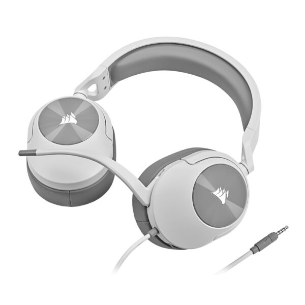 Corsair Audífonos Gamer Headset HS55 STEREO White Cableado PC / MAC / XBOX Serie X / XBOX ONE / PS4 / PS5 / SWITCH