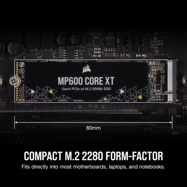 Corsair unidad de estado sólido MP600 CORE XT 1TB PCIe 4.0 (Gen4) x4 NVMe M.2 SSD 5000/4400 Mbps