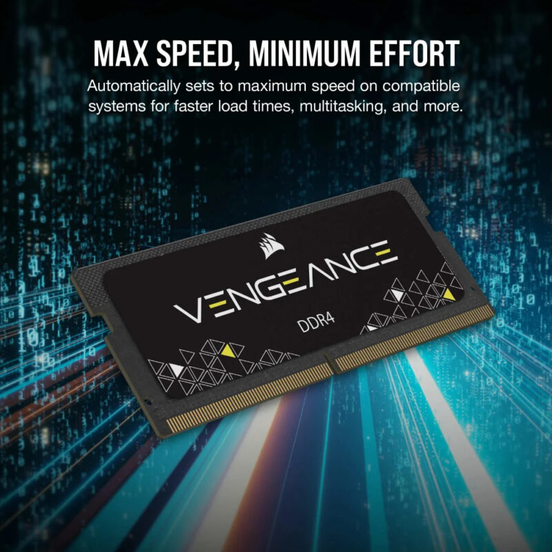 Corsair Memória SODIMM Vengeance Performance de 32 GB (2 x 16 GB) DDR4 3200 MHz CL22 sem buffer