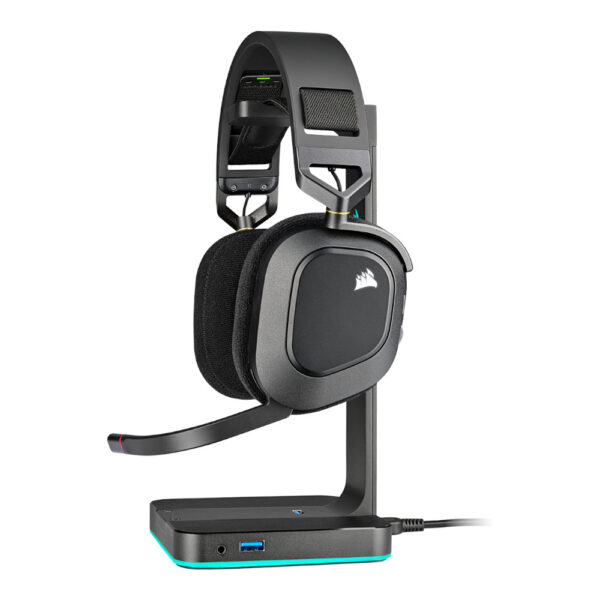 Corsair Audífonos Gamer HEADSET HS80 RGB Wireless Carbon Black PC / MAC / PS4 / PS5