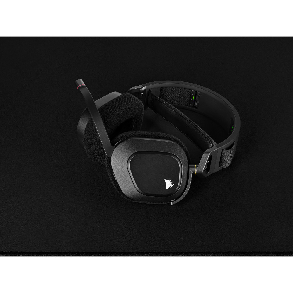 Corsair HS80 RGB Auriculares de juegos premium inalámbricos con audio  espacial (carbono)