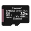 Kingston Memoria microSD CANVAS Select PLUS 32GB SDHC CL10 100MBs