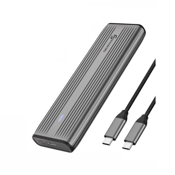 PHIXERO Cofre Carcasa SSD M.2 NVMe SATA Aleación Aluminio Doble Protocolo Adaptador NVMe A USB C 10
