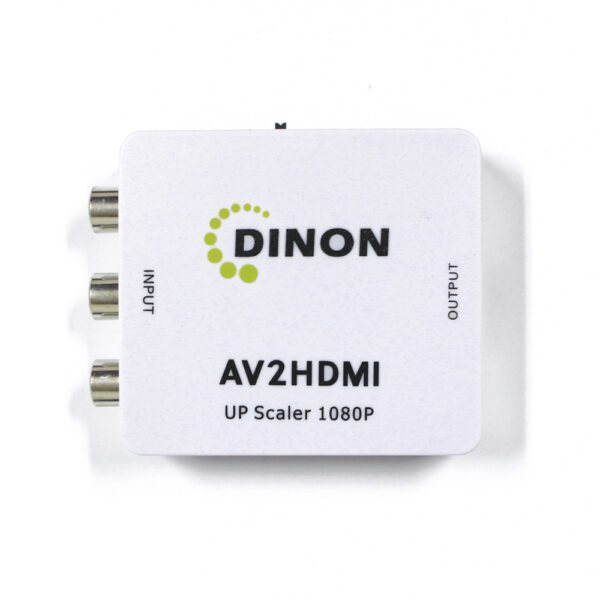 Dinon Conversor de Video AV RCA a HDMI (AV2HDMI) 1080P Full HD