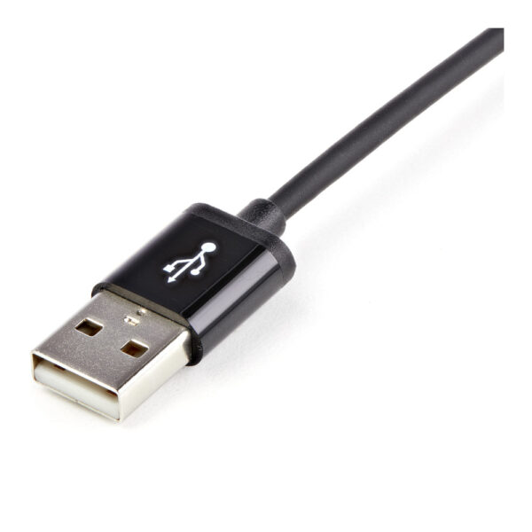 Startech Cable USB Carga y Datos Lightning 8 Pin a USB A 2.0 para Apple iPod iPhone iPad – Negro