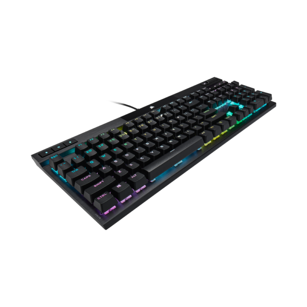 Corsair Teclado Mecánico-Óptico  Gamer K70 PRO RGB Optical-Mechanical Gaming Keyboard with PBT DOUBLE SHOT PRO Keycaps (ENG)
