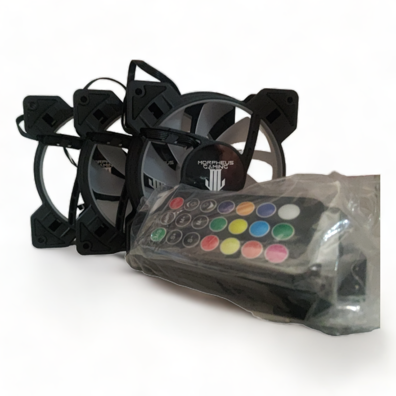 Morpheus Gaming Kit Ventiladores 120mm M6 2 Fans ARGB Hub Y Control ...