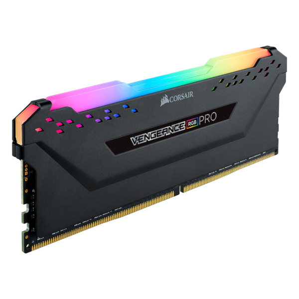 Corsair Memoria RAM DRAM DDR4 3600 MHz VENGEANCE® RGB PRO de 8 GB (1 x 8 GB) C18 BLACK