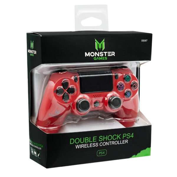 Monster Control Playstation 4 Inalámbrico Double Shock Bluetooth RED