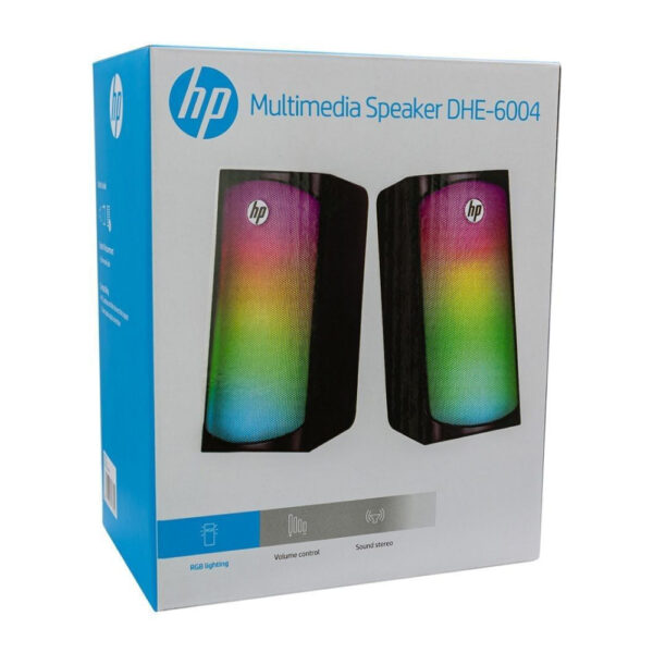 HP Parlante Gamer HP RGB DHE-6004 con Modo Bluetooth USB y Plug 3.5mm