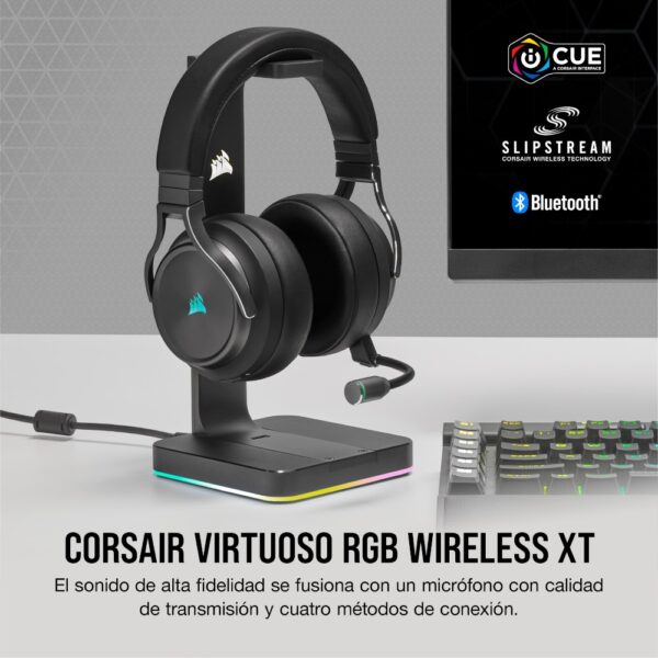 Corsair Audífonos Gamer VIRTUOSO RGB WIRELESS XT SLATE