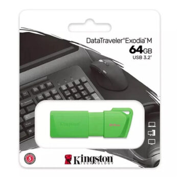Kingston Pendrive DATATRAVELER EXODIA M KN3-499 64GB PORTABLE USB 3.2 GEN 1 GREEN/VERDE