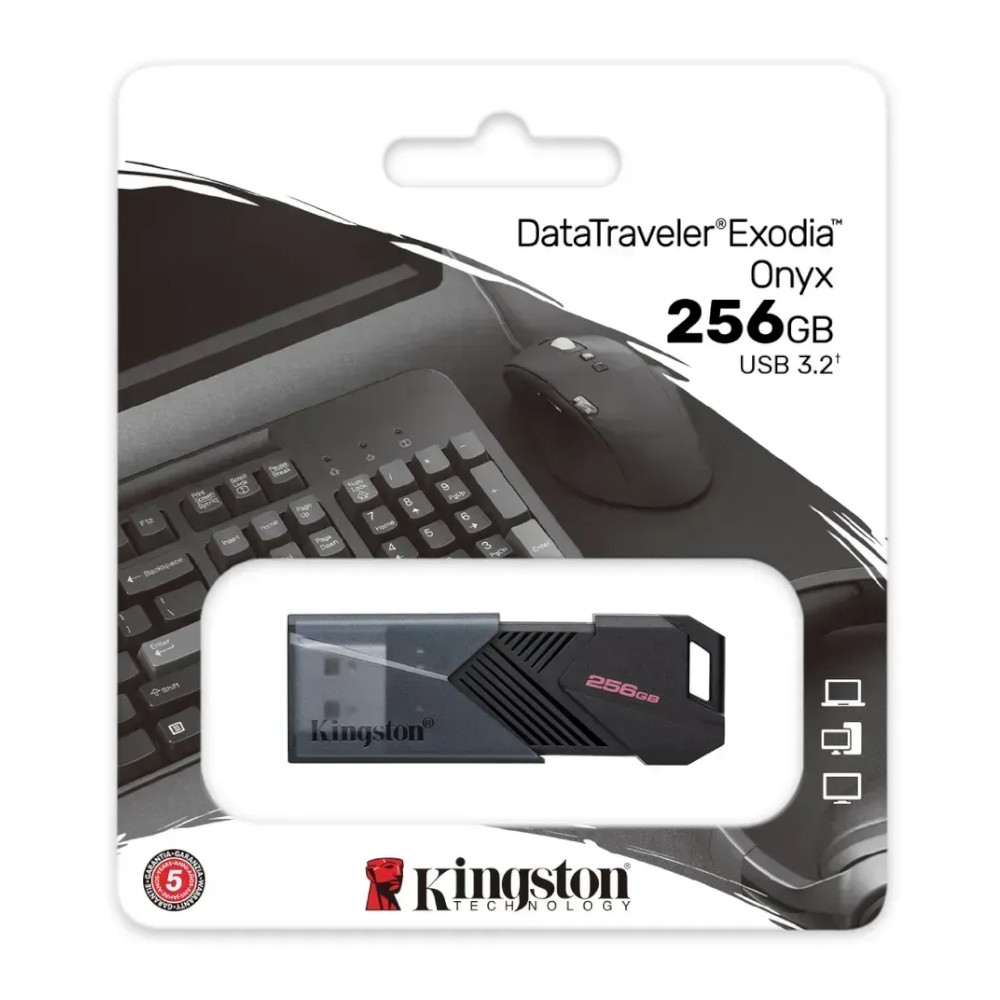 Kingston Pendrive DATATRAVELER EXODIA ONYX KN3-495 256GB PORTABLE USB 3.2 GEN 1