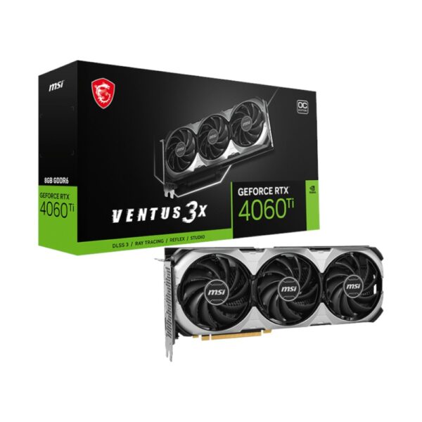 MSI Tarjeta De Video NVIDIA GeForce RTX 4060 Ti VENTUS 3X 8G OC