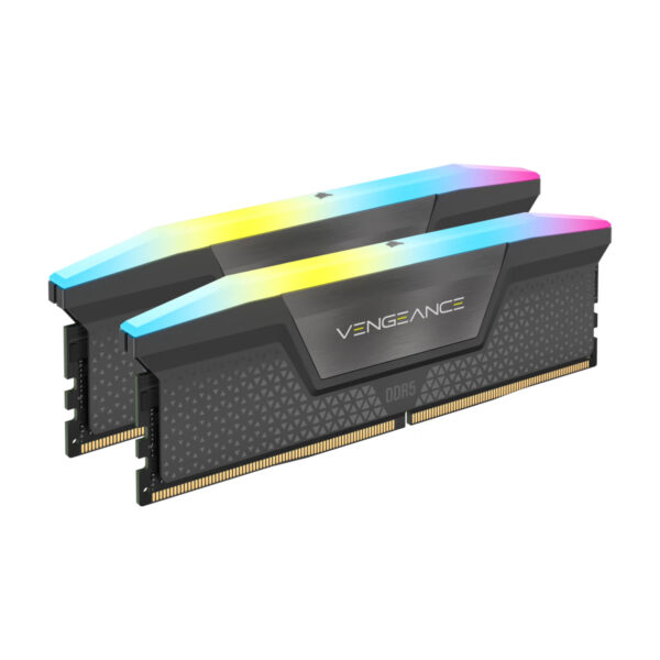 Corsair Kit De Memoria RAM VENGEANCE® RGB 32GB (2x16GB) DDR5 DRAM 6200MT/s CL36 — Negra [CMH32GX5M2 - Imagen 2