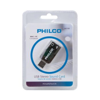 PHILCO Adaptador USB Tarjeta de Sonido SOUND CARD