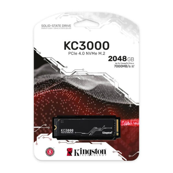 Kingston Unidad de Estado Sólido SSD M2 NVME KC3000 2TB PCIe 4.0 7000MB/s - Imagen 2