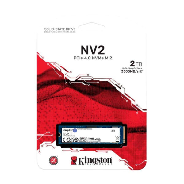 Kingston Unidad de Estado Sólido M2 NVME NV2 PCIe 4.0 2TB 3500MBs SNV2S - Imagen 2