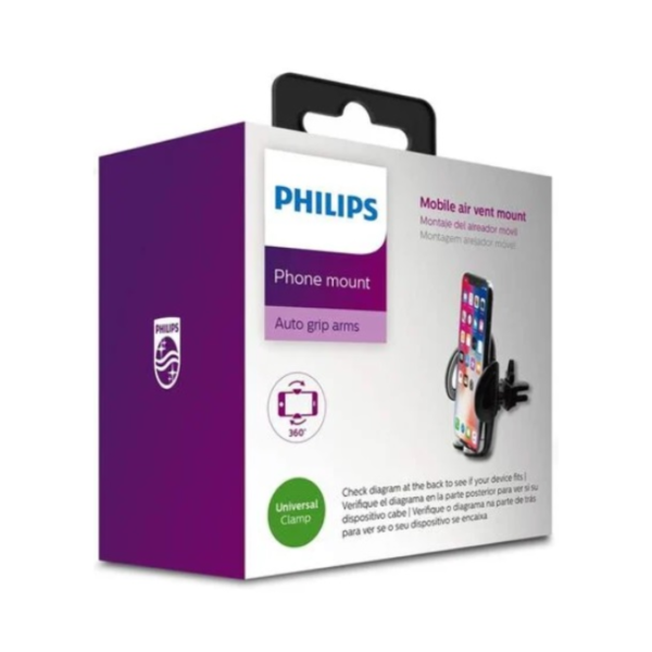 PHILIPS Soporte Para Celular AIR VENT MOUNT para ranura de Aire 360 Universal Clamp