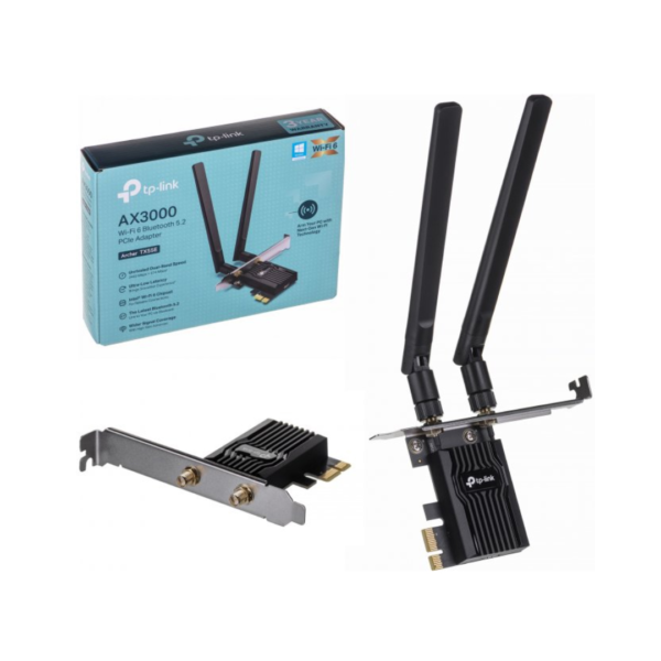 TP-LINK Adaptador PCI-e AX3000 Wi-Fi 6 Bluetooth 5.2 Archer TX55E - Imagen 3