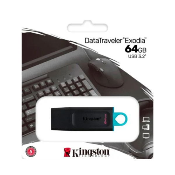 Kingston Pendrive USB Flash Drive DataTraveler Exodia 64GB USB 3.2