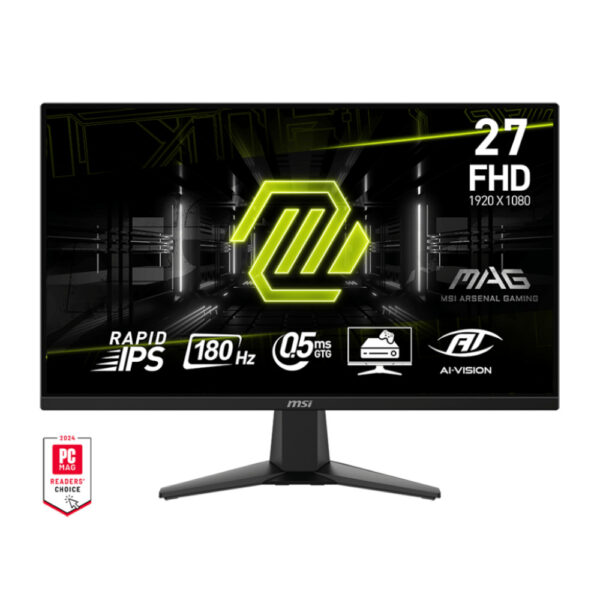 MSI Monitor Gamer MAG 275F 27" FHD 180Hz Rapid IPS 0.5ms Adaptive Sync HDMI/DisplayPort