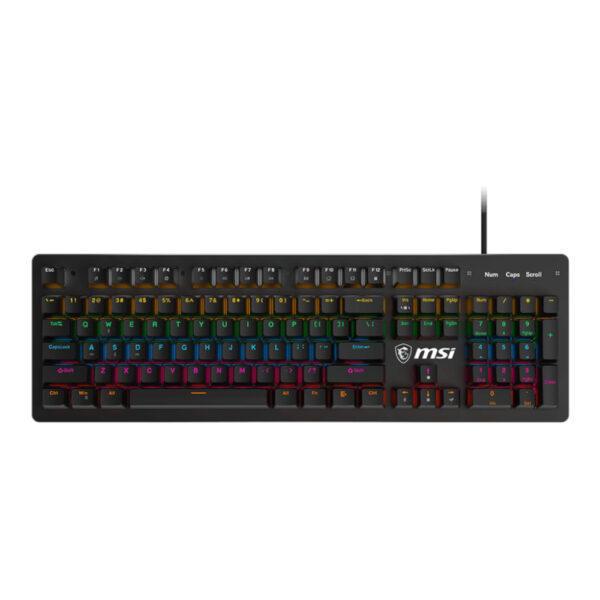 MSI Teclado Gamer Mécanico FORGE GK300 Blue Switches Anti-ghosting RGB LED Inglés/ENG