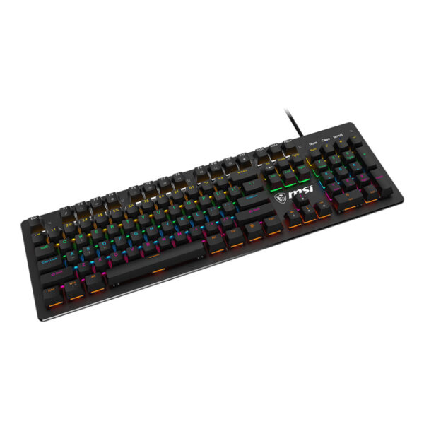 MSI Teclado Gamer Mécanico FORGE GK300 Blue Switches Anti-ghosting RGB LED Inglés/ENG - Imagen 2