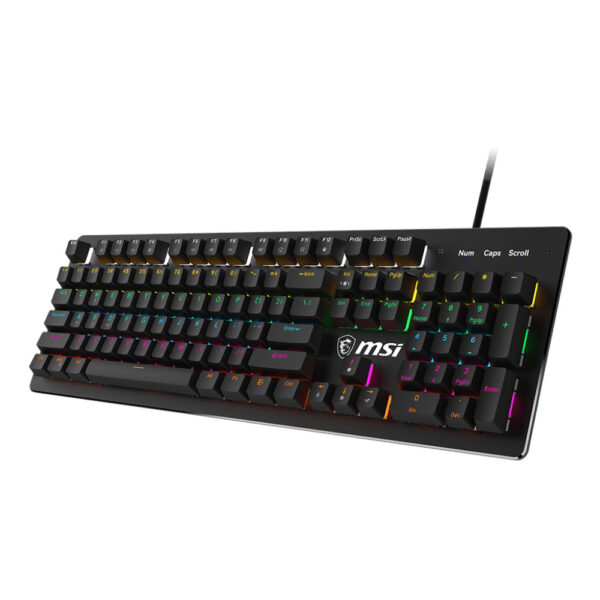 MSI Teclado Gamer Mécanico FORGE GK300 Blue Switches Anti-ghosting RGB LED Inglés/ENG - Imagen 3