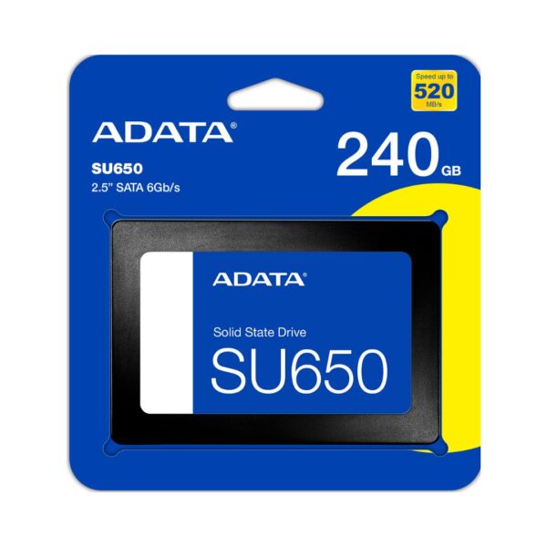 ADATA Unidad de Estado Sólido SSD 240GB SATA III 2.5 6Gb/s SU650 520MB/s