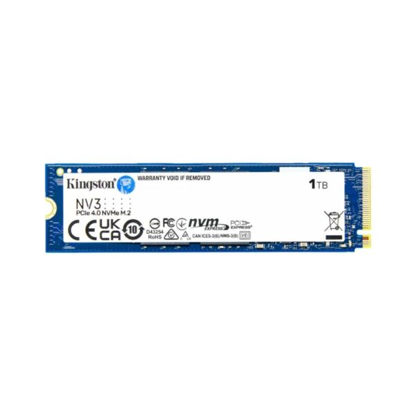 Kingston Unidad de Estado Sólido 1TB NV3 PCIe 4.0 NVMe M.2 6000MB/s