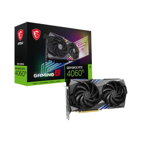 MSI Tarjeta de Video GPU NVIDIA GEFORCE RTX 4060 TI Gaming X 8G GDDR6