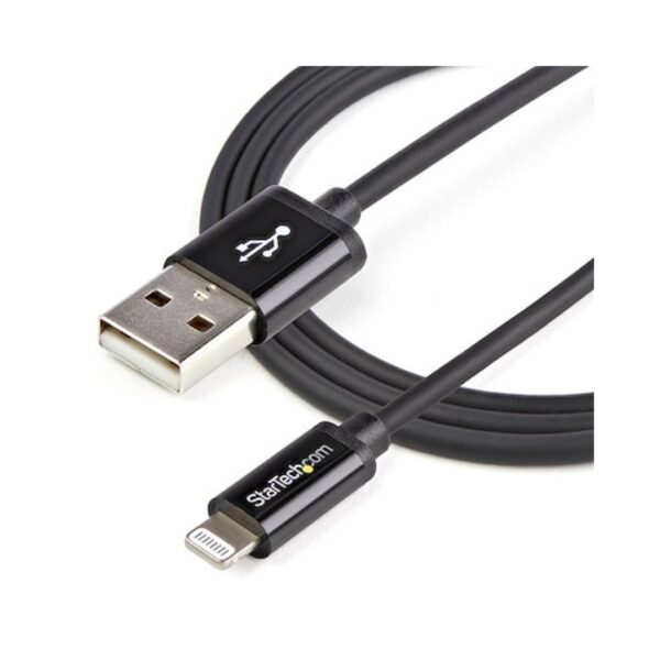 StarTech Cable USB a Lightning 1mts iPhone/iPad/iPod Negro - Imagen 2