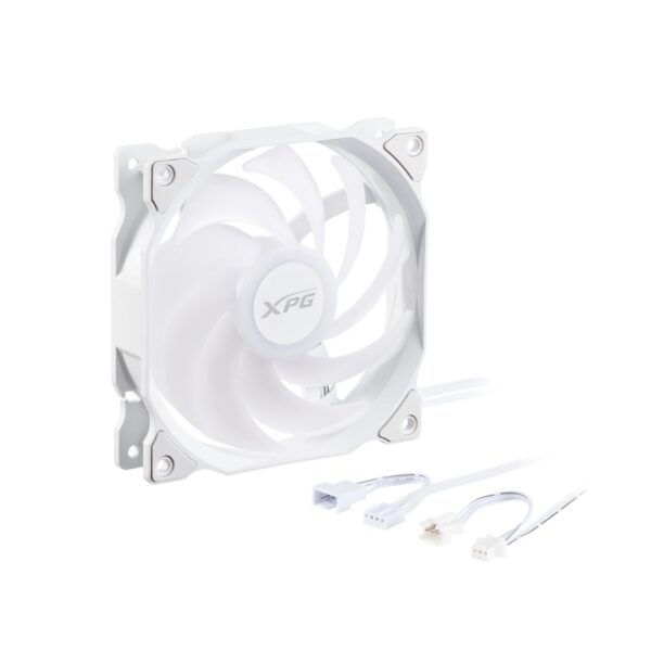 XPG Ventilador VENTO 120 ARGB PWM  WHITE High Performance  Cooling Fan Gabinete 120mm