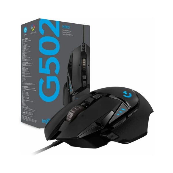 Logitech Mouse Gamer G502 Hero Black 25600 DPI 11 botones LIGHTSYNC - Imagen 2