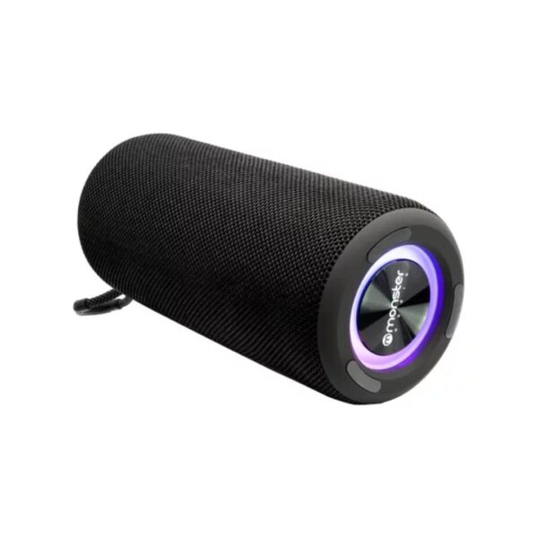 Monster Audio Parlante True Wireless RGB P468N Stereo Manos Libres Negro FM Radio USB C