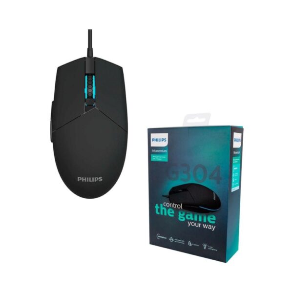 PHILIPS Mouse Gamer Momentum SPK9304 6 Botones 6400 DPI Backlight