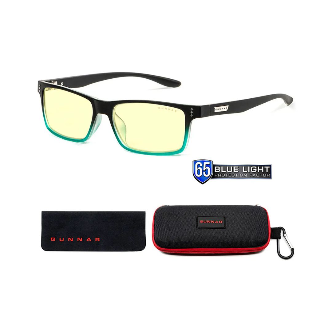 Gunnar Lentes Gaming Cruz Onyx/Teal Amber Bundle (plano)