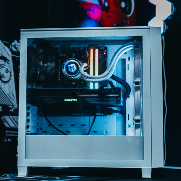 PC GAMER AMD RYZEN 5 9600X RX 7800 XT 32GB RAM DDR5 5200 1TB M2 WC360 WHITE 3000D 750W W10 PRO - Imagen 2