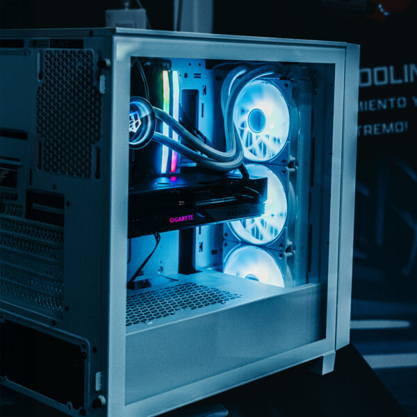 PC GAMER AMD RYZEN 5 9600X RX 7800 XT 32GB RAM DDR5 5200 1TB M2 WC360 WHITE 3000D 750W W10 PRO - Imagen 5